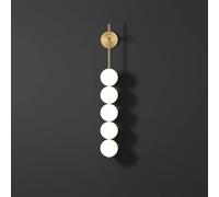 Wmmner Applique Murale Art Gold Pour Salle Den, Couloir, Couloir, Applique Murale Simple Applique Murale Rétro En Verre Dépoli Pour Ferme, Plafonnier/Or/Lumière Chaude