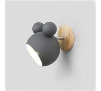 Wmmner Applique Murale de Lecture Réglable, Luminaire Mural, Applique Murale E27 Pour Chambre À Coucher, Lustre/Gris