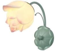 Wmmner Applique Murale de Lotus Rural de Ferme Lampe de Poche de Balcon Décoration Applique Murale Verte Fixture Nostalgic Corridor Cuisine Chambre Lampe de Chevet Restaurant Simple Wall Lantern Indoo