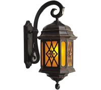 Wmmner Applique Murale D'Extérieur Européenne Rétro, Lanterne Murale de Balcon Imperméable À L'Humidité, Garden Villa Landscape Light Corridor Aisle Front Porch Light Home Decor Wall Lamp/Une Seule Co