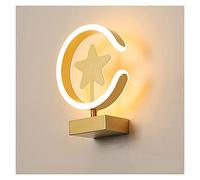 Wmmner Applique Murale, Éclairage Mural Rustique Classique, Lampe Murale Led Créative En Forme D'Étoile, Lampe de Chevet, Lampe Murale Moderne En Aluminium, Abat-Jour En Acrylique, Éclairage de Décora