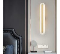 Wmmner Applique Murale En Cuivre Chinois 丨atmosphérique Longue Bande Émail Couleur Appliques Murales丨chambre de Chevet Zen Appareils D'Éclairage Muraux丨salon Fond Mur Led Dimmable, Une Couleur-60Cm/Un