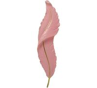 Wmmner Applique Murale En Résine En Forme de Plume - Applique Murale Led Élégante, Luminaire Mural, Lampes, Salle À Manger Contemporaine/Warm Light 3000K/Pink-65Cm