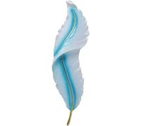 Wmmner Applique Murale En Résine En Forme de Plume - Applique Murale Led Élégante, Luminaire Mural, Lampes, Salle À Manger Contemporaine/Warm Light 3000K/Blue-91Cm