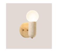 Wmmner Applique Murale En Travertin Jaune Led Applique Murale Intérieure Wabi Sabi Lampe Murale En Pierre Naturelle Applique Murale Petite Pour Chambre À Coucher, Salon, Entrée, Salle Den, Couloir, Sa