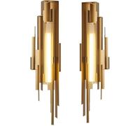 Wmmner Applique Murale Européenne Applique Murale Moderne En Alliage de Laiton 5W Led Wall Lamp Une Paire D'Éclairages Suspendus