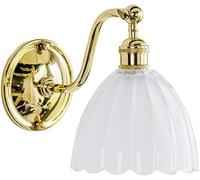 Wmmner Applique Murale Européenne Appliques Murales Anciennes Lampe Murale En Laiton Et Verre Pour Intérieur Lampe Murale À Bras Pivotant Avec Miroir Éclairage Mural Angle Du Support de Lampe Réglable