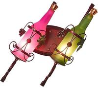 Wmmner Applique Murale Européenne Créativité Rurale Américaine Appliques Murales Bouteille de Bière En Verre Avec Des Couleurs Rouges Et Vertes Wall Support de Peinture En Fer À Base de Lampe Led/2 Lu