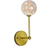 Wmmner Applique Murale Européenne Lampe Murale All Over The Star Led Lamp Stlight Source Indoor Fixture Copper Wall Lights Chandelier, Warm Light.