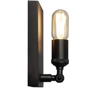 Wmmner Applique Murale Industrielle En Fer Lampe Murale de Grange Noir Antique E27 Base Applique Murale Lumière Led Décoration Intérieure Intérieure,