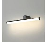 Wmmner Applique Murale, Minimaliste, Led, Miroir, Lumière Avant, Tube Long, 12 W, 60 Cm, Miroirs En Acrylique Pour Armoire, Coiffeuse, Led Au-Dessus Du Miroir, Base En Métal, Lumière Blanche Froide 60
