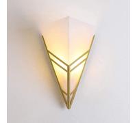 Wmmner Applique Murale Moderne Avec Triangle En Acrylique, Applique Murale Géométrique, Luminaire D'Intérieur, Applique Murale, Miroir de Courtoisie, Plafonnier