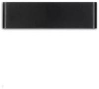 Wmmner Applique Murale Moderne En Bande Noire - Luminaire D'Intérieur Orientable Vers Le Haut Et Vers Le Bas Pour Salle Den, Style Lustre, 61 Cm, Applique Murale Led Contemporaine, Éclairage Décoratif