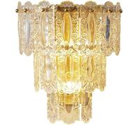 Wmmner Applique Murale Moderne En Laiton - Lampe Murale En Verre Cristal Mid Century Pour Salon, Chambre, Couloir, Cuisine - Luminaire de Luxe, Décoration D'Intérieur Élégante