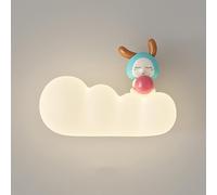 Wmmner Applique Murale Moderne En Led Pour Chambre D'Enfant - Applique Murale Caterpillar Pe Blanche, Pour Salon/Bleu