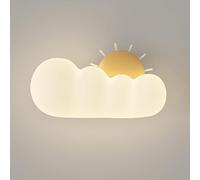 Wmmner Applique Murale Moderne En Led Pour Chambre D'Enfant - Applique Murale Caterpillar Pe Blanche, Pour Salon/Jaune 3