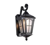 Wmmner Applique Murale Montée Outdoorip55 Lampe Cour Créativité Européenne Patio Bar Allée Balcon Villa Applique Extérieure E27 Luminaire R/Noir/48 * 30Cm