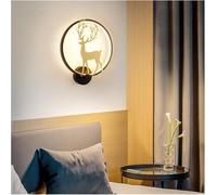 Wmmner Applique Murale Ronde Elk Led Sconce Peacock Compatible Avec La Chambre À Coucher Lit de Salle Den Escaliers Couloir Décoration Projection Applique Murale, Lustre Suspendu de Plafon/Une Couleur