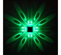 Wmmner Applique Murale, Suspensions Led Wash Applique Murale 3W Ac85-265V Style Moderne Motif Papillon Lampes Murales En Alumide Haut En Bas Appareils D'Éclairage Compatibles Intérieur,/Vert