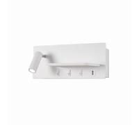 Wmmner Appliques Murales À Led, Lampe de Lecture Montéeht, Lampe de Nuit Rétroéclairée, Applique Noire de Tête de Lit Réglable Avec Ports Usb, Lampes Pour Chevet de Chambre À Coucher 3000K/Blanc