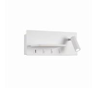 Wmmner Appliques Murales À Led, Lampe de Lecture Montéeht, Lampe de Nuit Rétroéclairée, Applique Noire de Tête de Lit Réglable Avec Ports Usb, Lampes Pour Chevet de Chambre À Coucher 3000K/Sombre
