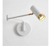 Wmmner Appliques Murales Applique Murale Industrielle À Bras Pivotant, Support Murallampe de Lecture, Applique Murale Intérieure Réglable Moderne, Luminaire Avec Interrupteur Dimmable Pour Couloir de