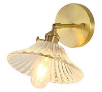 Wmmner Appliques Murales Applique Murale Moderne Applique Murale En Verre En Forme de Fleur Pers En Laitononalized Single Design Lighting Fixture Lamp Holder Wall Lamps For Waoakroom Bedroom Wall Moun