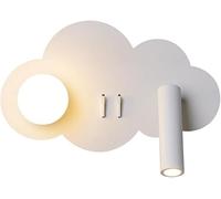 Wmmner Appliques Murales Led Blanches En Forme de Nuage, Lampe Murale Simple, Lampe de Chevet, Plafonnier