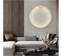 Wmmner Appliques Murales Led Lampe de Chevet Salon Chambre À Coucher Anneau Lumières Intérieures Décoratives/Lumière Chaude Dorée/23.62In
