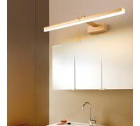 Wmmner Appliques Murales Led Pour Salle Den Avec Miroir Long Moderne En Alumiacrylique À 120°, Décoration Pour Salon, Chambre, Cuisine (50 Cm, Lumière Blanche Dorée)