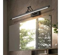 Wmmner Appliques Murales Modernes En Miroir Blanc Et Noir Avec Lumières Led, Décoration Murale, Applique Pour Salle Den, Chambre, Éclairage Intérieur/Lumière Froide/60 Cm