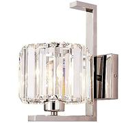 Wmmner Appliques Murales Modernes Minimalistes En Cristal, Acier Inoxydable 304, Lampe Murale Européenne E14 À Vis, Source Lumineuse Led À Économie D'Énergie, Lampe Murale Pour Salon, Chambre, Chevet,