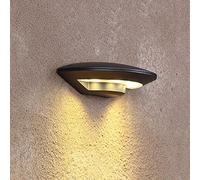 Wmmner Appliques Murales, Ovni Contemporaine Lumière Murale Extérieure Créative Led3000K Lumière Chaude Applique Murale Extérieuresimple En Finition Noire Mate Lumière de Patio Imperméable À La Pluie,