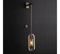 Wmmner Appliques Murales Postmodernes En Verre Vintage Luxe D Lampe Murale Led Pour Chambre À Coucher Luminaire Suspendu D'Intérieur/Blanc Naturel