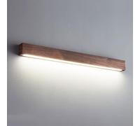Wmmner Appliques Murales Pour Chambre À Coucher 22W/22.8In Long Strip Led Modern Walnut Wall Lamp Horizontal Up And Down Wall Mount Light Indoor Home Lighting Fixture For Vanity Bar Light Bedroom Livi