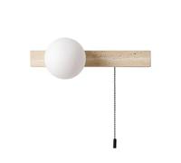Wmmner Appliques Murales Pour Chambre À Coucher Applique Murale En Pierre de Style Japonais Wabi-Sabi Rétro Travertin G9 Base Intérieur Avec Abat-Jour En Verre Et Interrupteur de Traction Pour Chevet