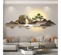 Wmmner Appliques Murales Pour Chambre À Coucher Applique Murale Led - Sculptures Murales Led Lampe Montée Décorative Salon Art Suspendu Avec Lumière Led (D 47,2 * 15,7 Po)/C/47.2 * 15.7In