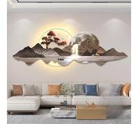 Wmmner Appliques Murales Pour Chambre À Coucher Applique Murale Led - Sculptures Murales Led Lampe Montée Décorative Salon Art Suspendu Avec Lumière Led (D 47,2 * 15,7 Po)/B/47.2 * 15.7In