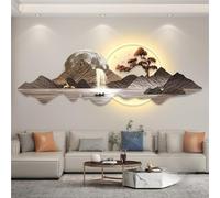 Wmmner Appliques Murales Pour Chambre À Coucher Applique Murale Led - Sculptures Murales Led Lampe Montée Décorative Salon Art Suspendu Avec Lumière Led (D 47,2 * 15,7 Po)/.D/59 * 19,6 in