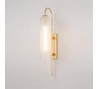 Wmmner Appliques Murales Pour Chambre À Coucher En Verre Dépoli Vanité de Salle Den Moderne Luminaire Mural Lampe Murale de Couloir Doré Éclairage Mural Câblé Nordique Pour Salon Porche de Chambre À C