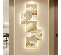 Wmmner Appliques Murales Pour Chambre À Coucher Led Wall Art Decor 3D Walling Art With Light -Power in Creative Landscape Picture Wall For Home Living Room Study Bedroom Decor(D 59/C/39.3In