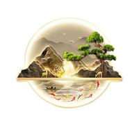 Wmmner Appliques Murales Pour Chambre À Coucher Murs 3D Avec Sculpture Murale Légère Avec Lumière Led Pour Chambre À Coucher Du Couloir D'Entrée de La Maison (B 23,6 Po)/A/23.6In