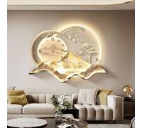 Wmmner Appliques Murales Pour Chambre À Coucher Sculptures Murales Suspendre Koi Fish Accueillant Pin Art Mural Décoration Lampe Décor Oriental Tenture Murale Traditionnelle Chinoise Télécommande Sans