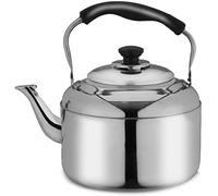 Wmmner Bouilloires À Thé En Sifflet Cuisinière Silver Whistle Théière Bouilloire À Thé En Acier Inoxydable 304 Avec Poignée Ergonomique Résistante À La Chaleur Mariage