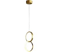 Wmmner Brass Ceilisuspensions Ng, Suspension En Cuivre Avec Lampes Suspendues En Silicone Souple, Lampe de Chevet À Led 17W, Luminaires Minimalistes, Lustre