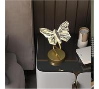 Wmmner Butterfly Light Bedroom Head of a Bed Small Chandelier Living Room Floor Lamp Tv Background Wall Decoration Wall Lamp,Contemporary Dining Room/Desklamp20Cm/Neutre Clair