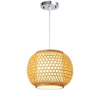 Wmmner Cage Lamp Shade Boho Style Light Hollow Shandmade Wower Woven Chandelier Coastal Style Hanging Home Ceiling Light Fixtures
