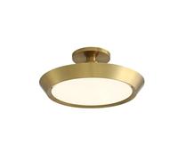 Wmmner Circular Simple Semi Flush Mount Ceiling Light Fixture Warm/Cold/Neutral Light Is Adjustable Ceiling Lamp Iron Lamp Body Indoor Chandelier Lighting For Living Room, Study And Laundry Room(Dar/O