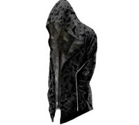 Wmmner Costumes D'Halloween Pour Hommes Sweats À Capuche Imprimés Chauve-Souris Veste À Capuche Zippée Sweats À Capuche À Manches Longues Pour L'Automne/Sweats À Capuche Halloween Gris Pour Hommes/M