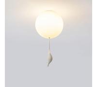 Wmmner Cute Bear Ceiling Light Cartoon Bear Flushlampe de Plafond À Montage Housse de Plafonnier de Salon Avec Ballon À Lumière Unique Blanc Pour Chambre D'Enfants Chambre de Garçons Et de Filles Cham